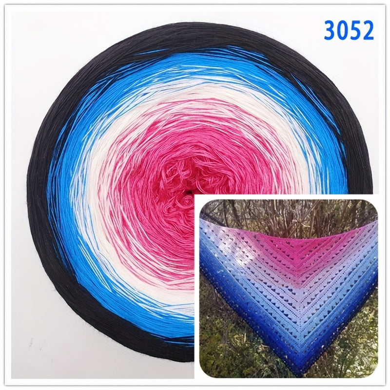 Hand Spun Gradient Cake Cotton Yarn Ombre 300g For Crochet