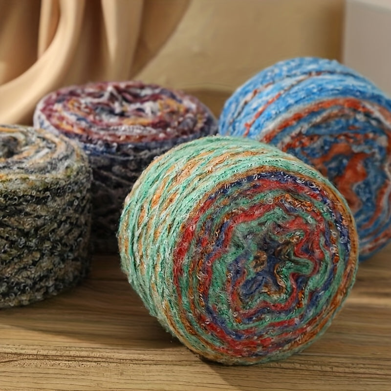 Rainbow Cake Yarn 50g Ball Beige Acrylic Knitting Crochet