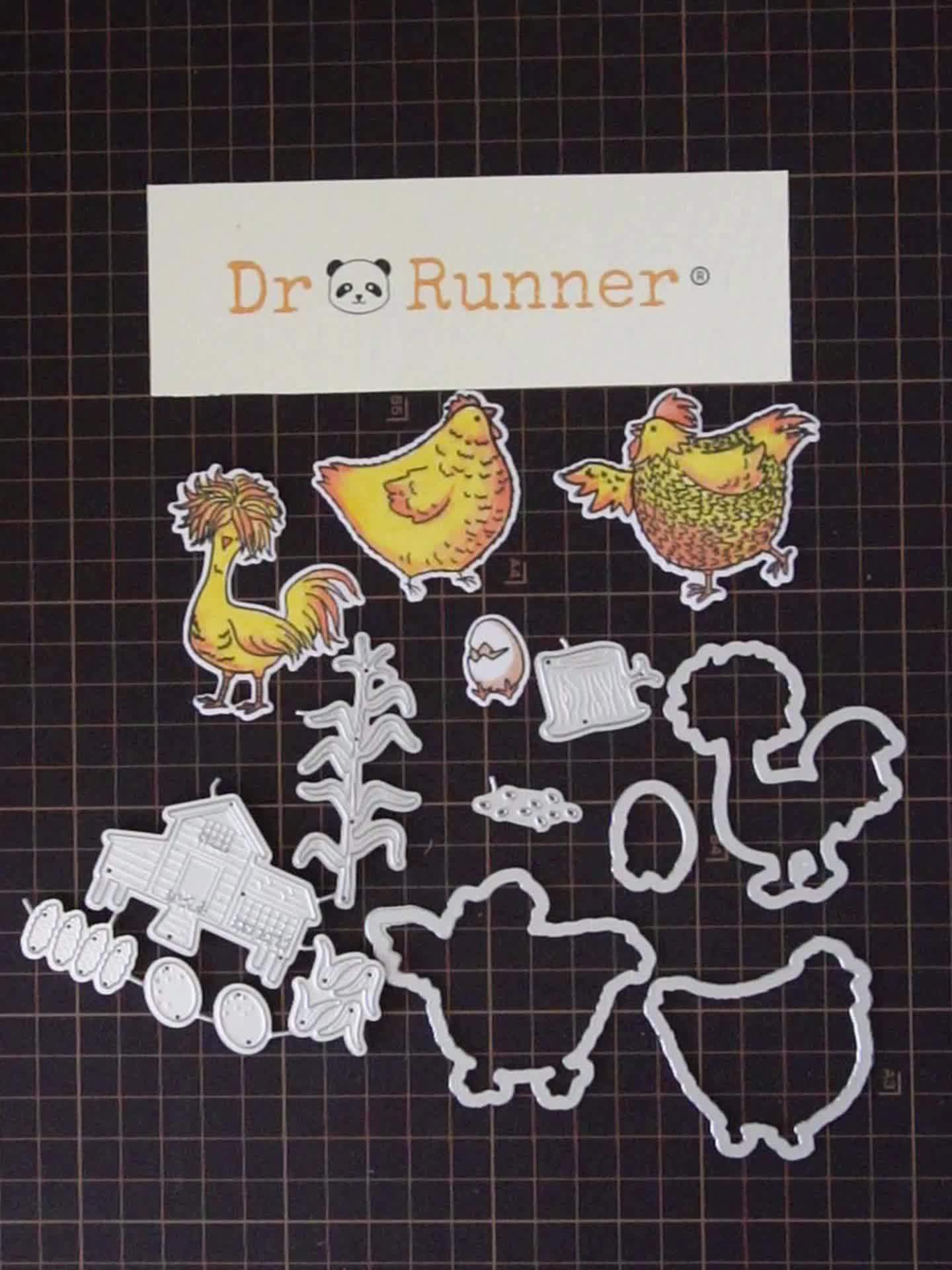 Charming Chicken Eggs Scrapbooking Kit With Stamps And Dies