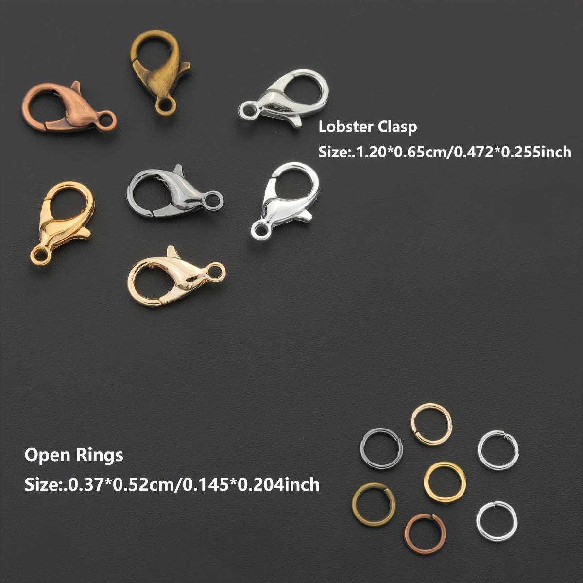 Jewelry Making Kit With 100 Lobster Clasps 400 Jump Rings
