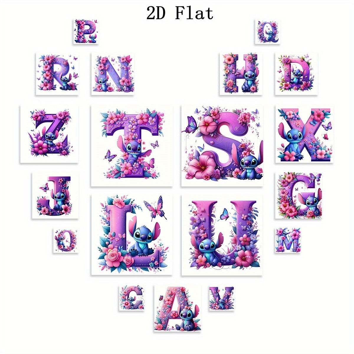 Disney Stitch Diamond Painting Kit 5D Round Wall Art