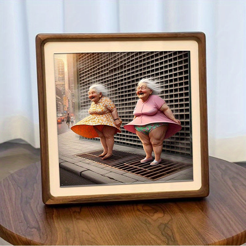 5D Diamond Painting Set DIY Happy Elderly Besties Wall Decor