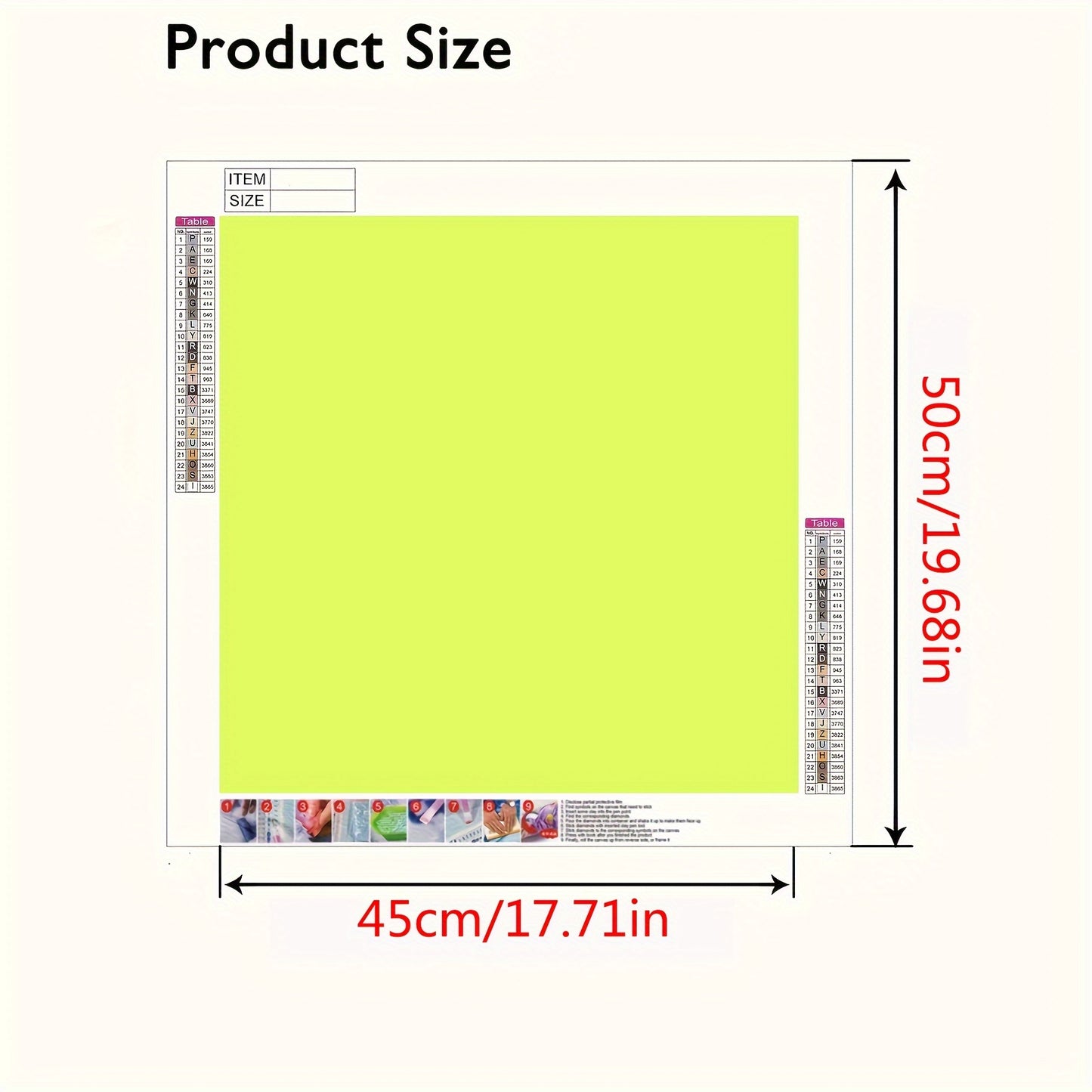 5D Diamond Painting Set Round Drill Apple Floral Landscape