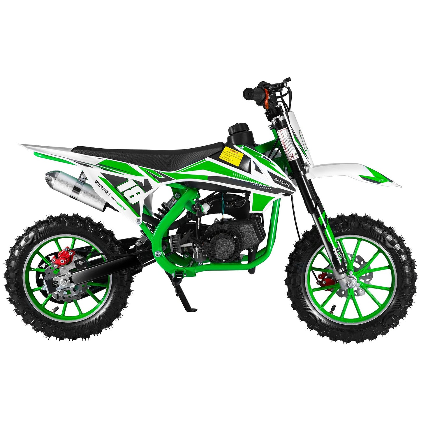 Gas-Powered Red 49cc 2-Stroke Kids Mini Motocross Bike