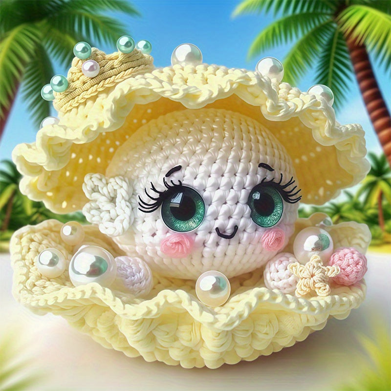 Complete Crochet Kit For Amigurumi Elf With Pre Made Yarn