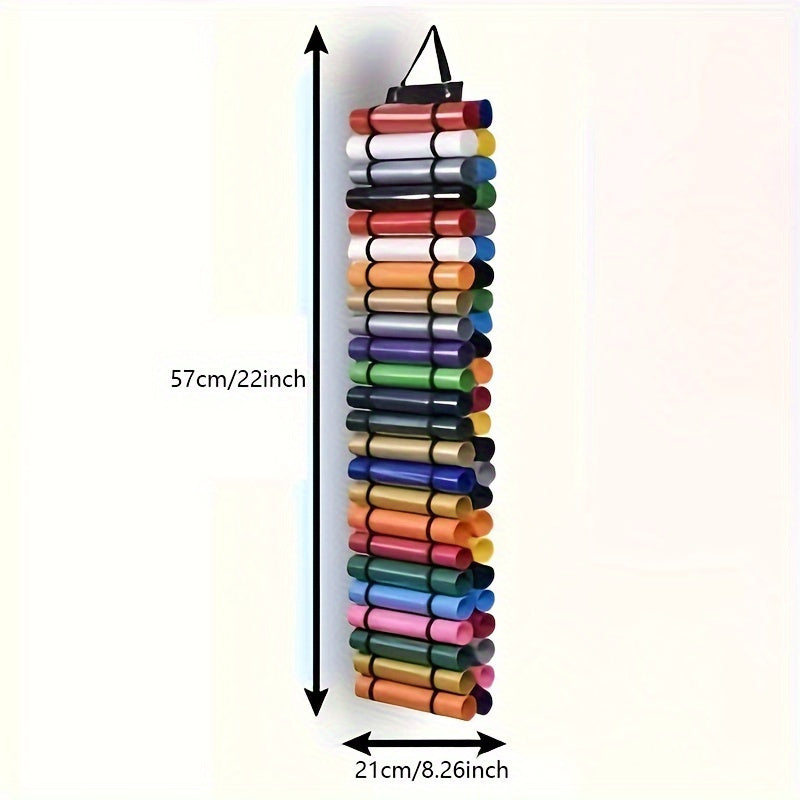 12/24/48 Compartment Wall-Mounted Vinyl Roll Storage Rack