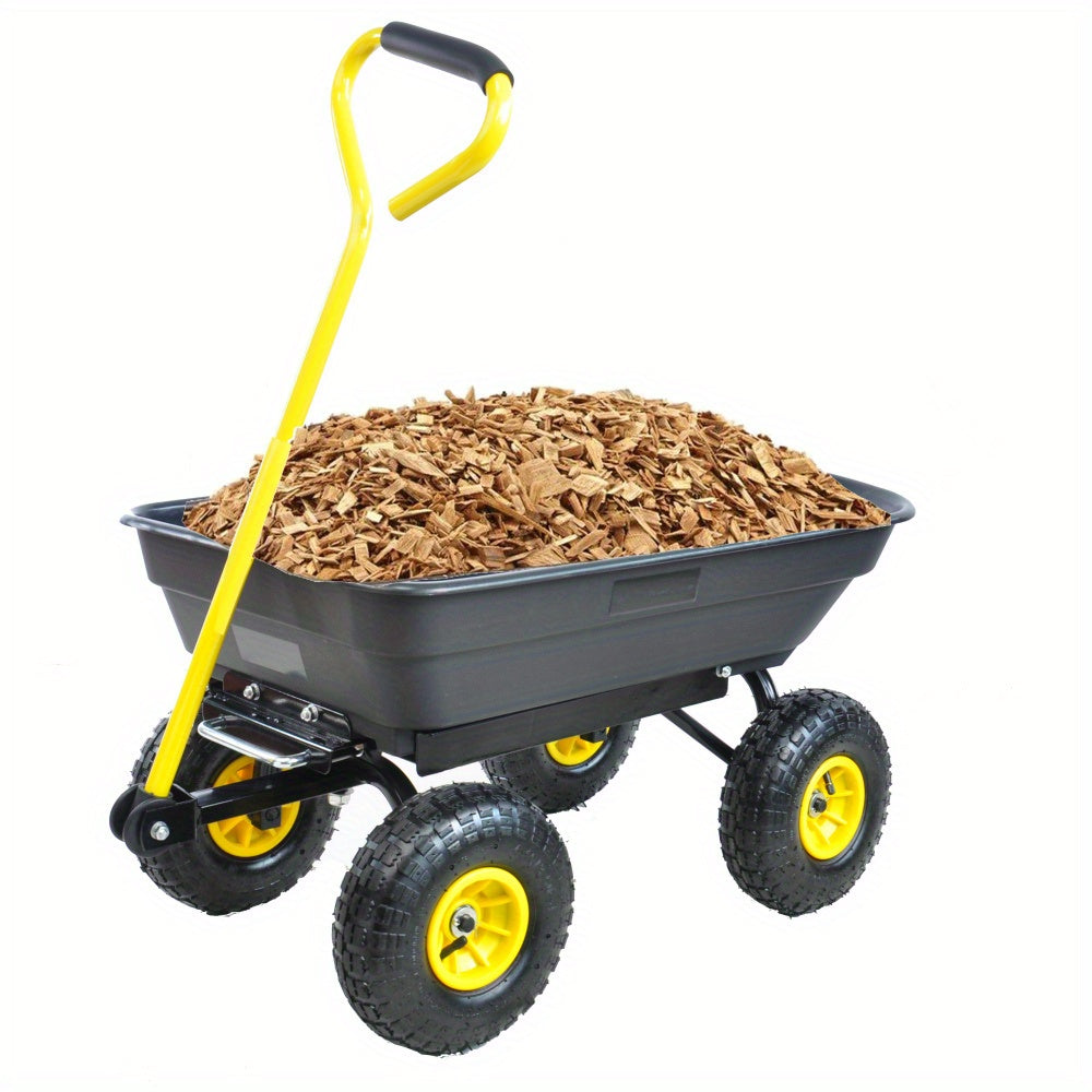 Heavy Duty Folding Wagon Cart 330 Lbs 180 Degree Swivel
