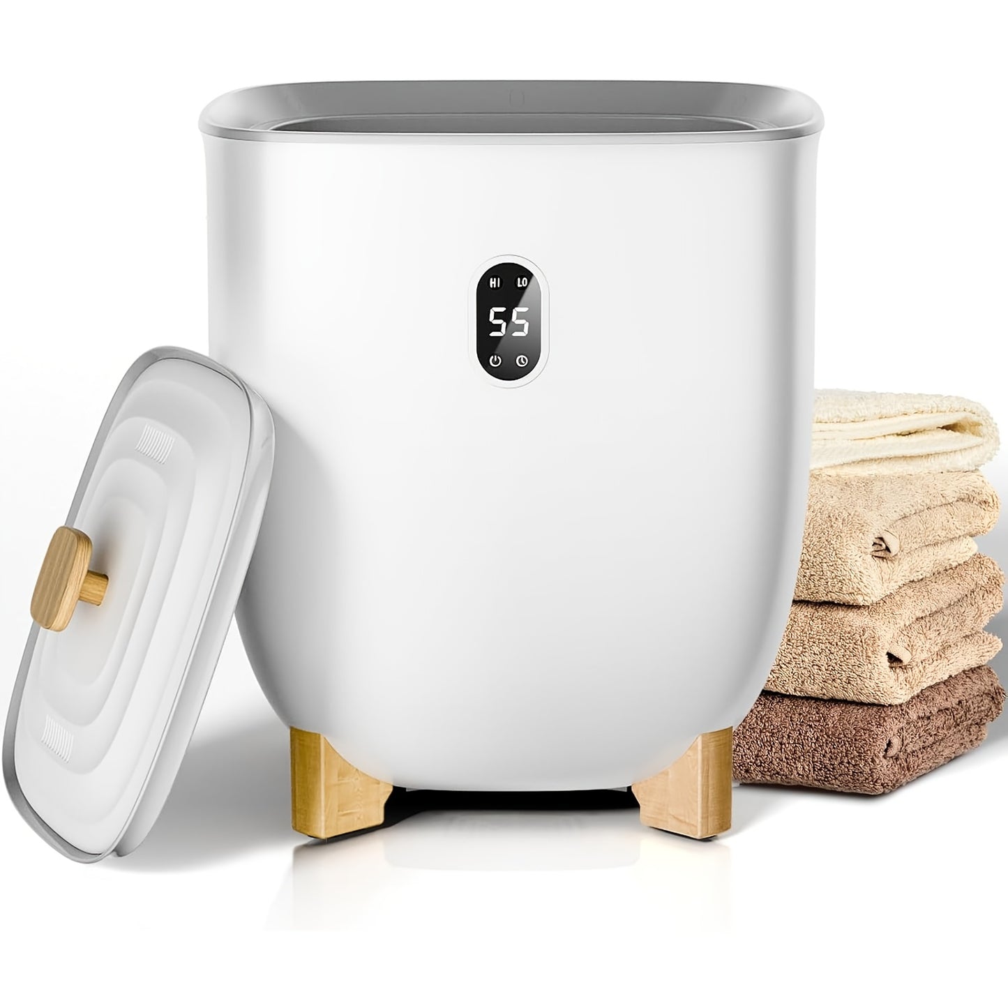 Aglucky 9.25gal Towel Warmer For Bathroom 2 Modes LCD