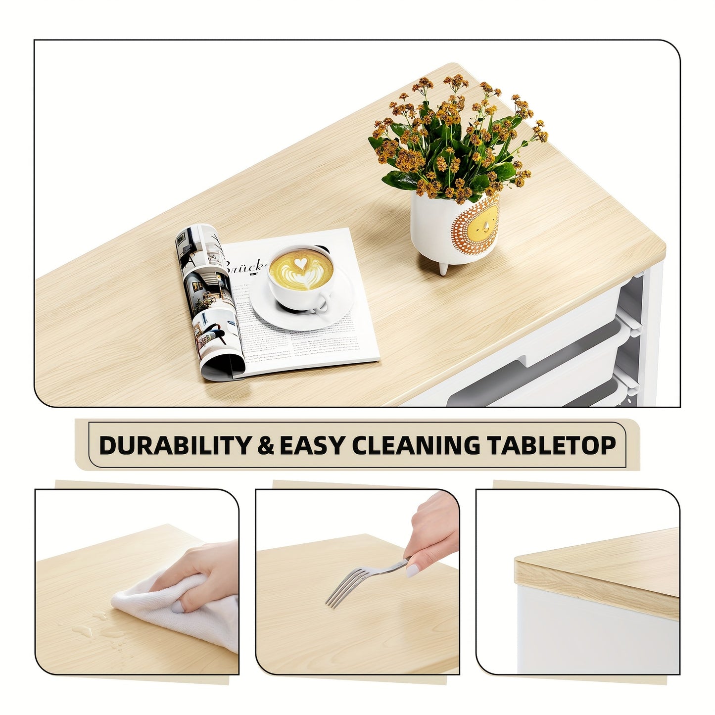 TOOLF 12-Drawer Storage Cabinet with Tabletop Organizer