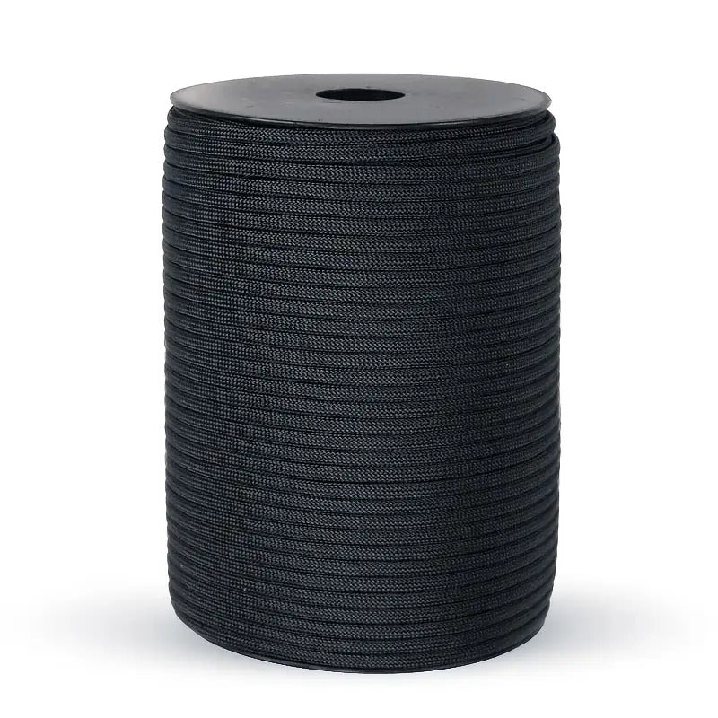 9 Core Heavy Duty Rope 4mm 1968 Inch Black Survival Cord