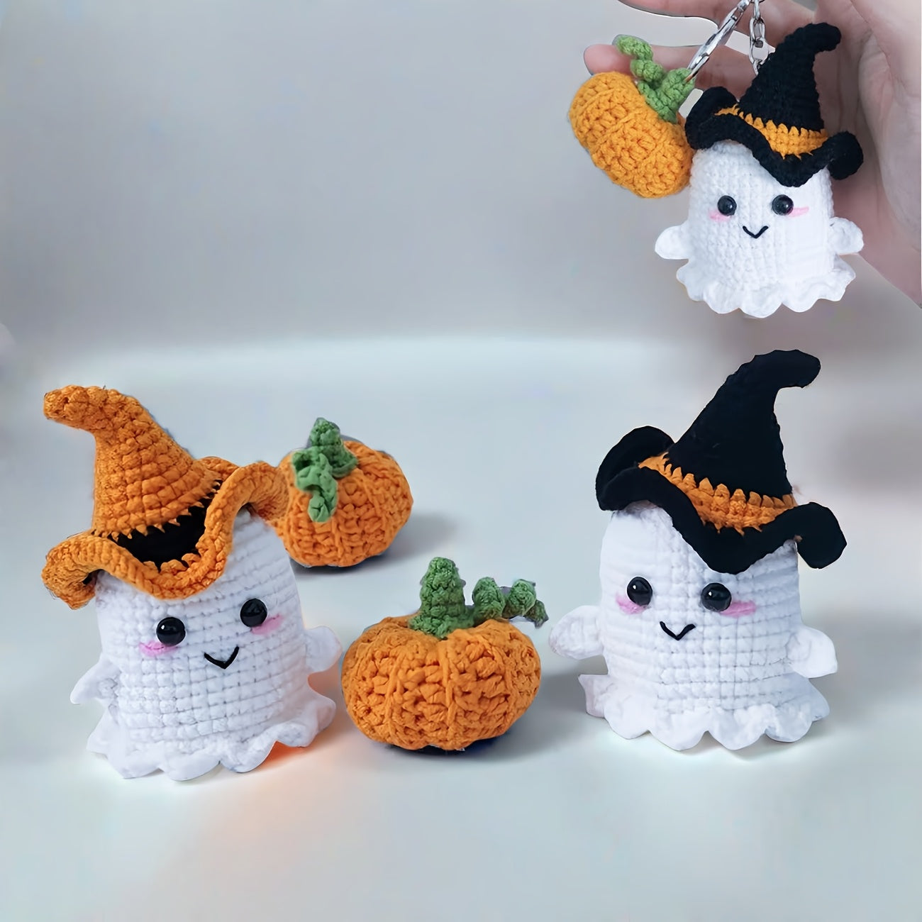Halloween Ghost And Pumpkin Beginner Crochet Kit With Video