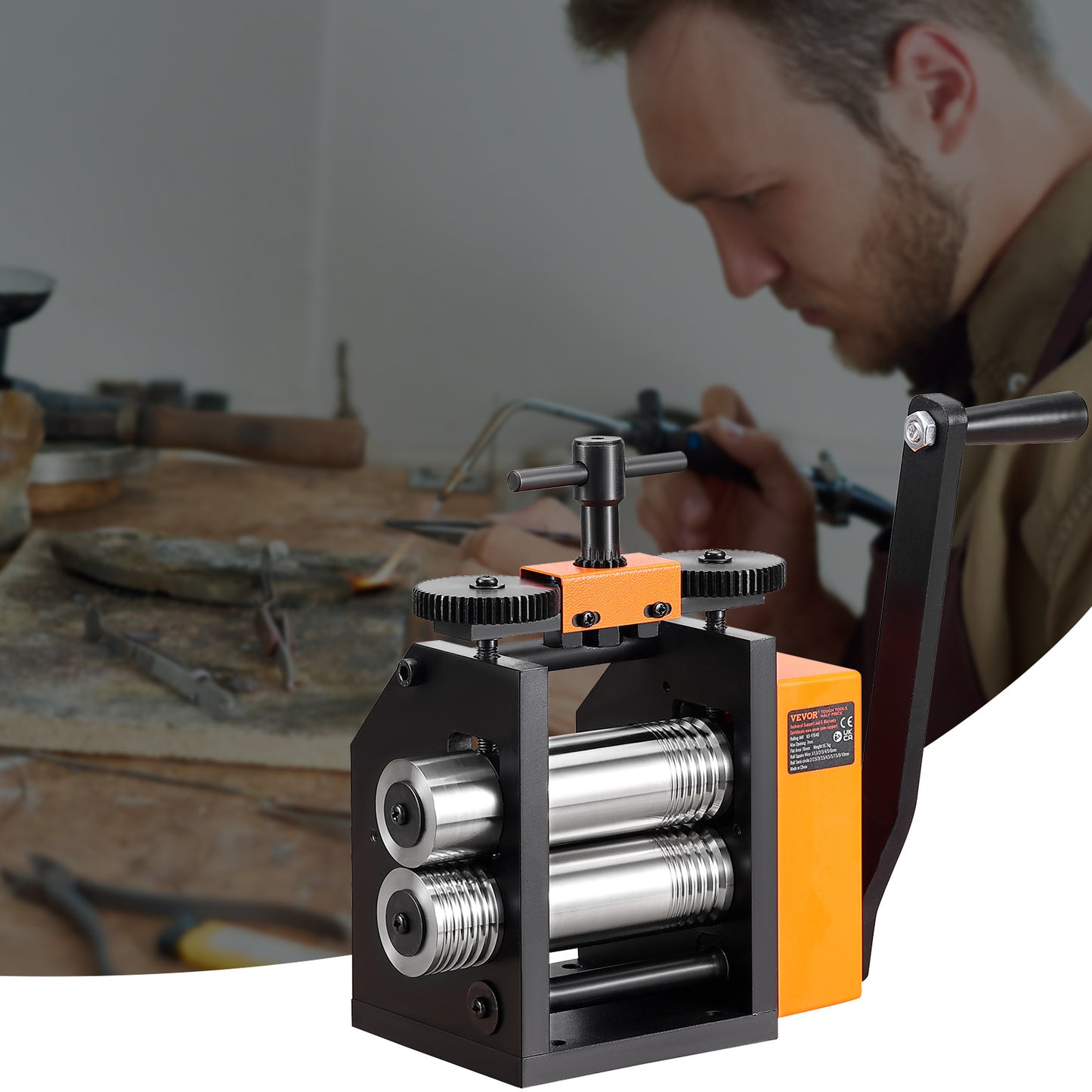 VEVOR 3 In 1 Rolling Mill For Metal Jewelry Making Pro