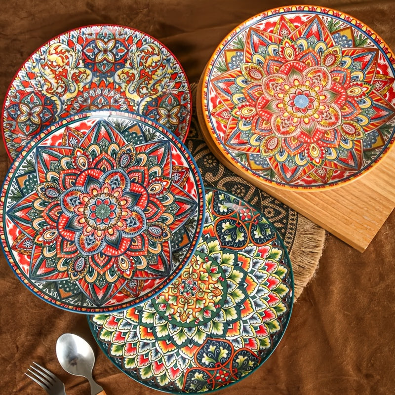 Zenora Bohemian Ceramic Bowls With Handle Heatproof Deep