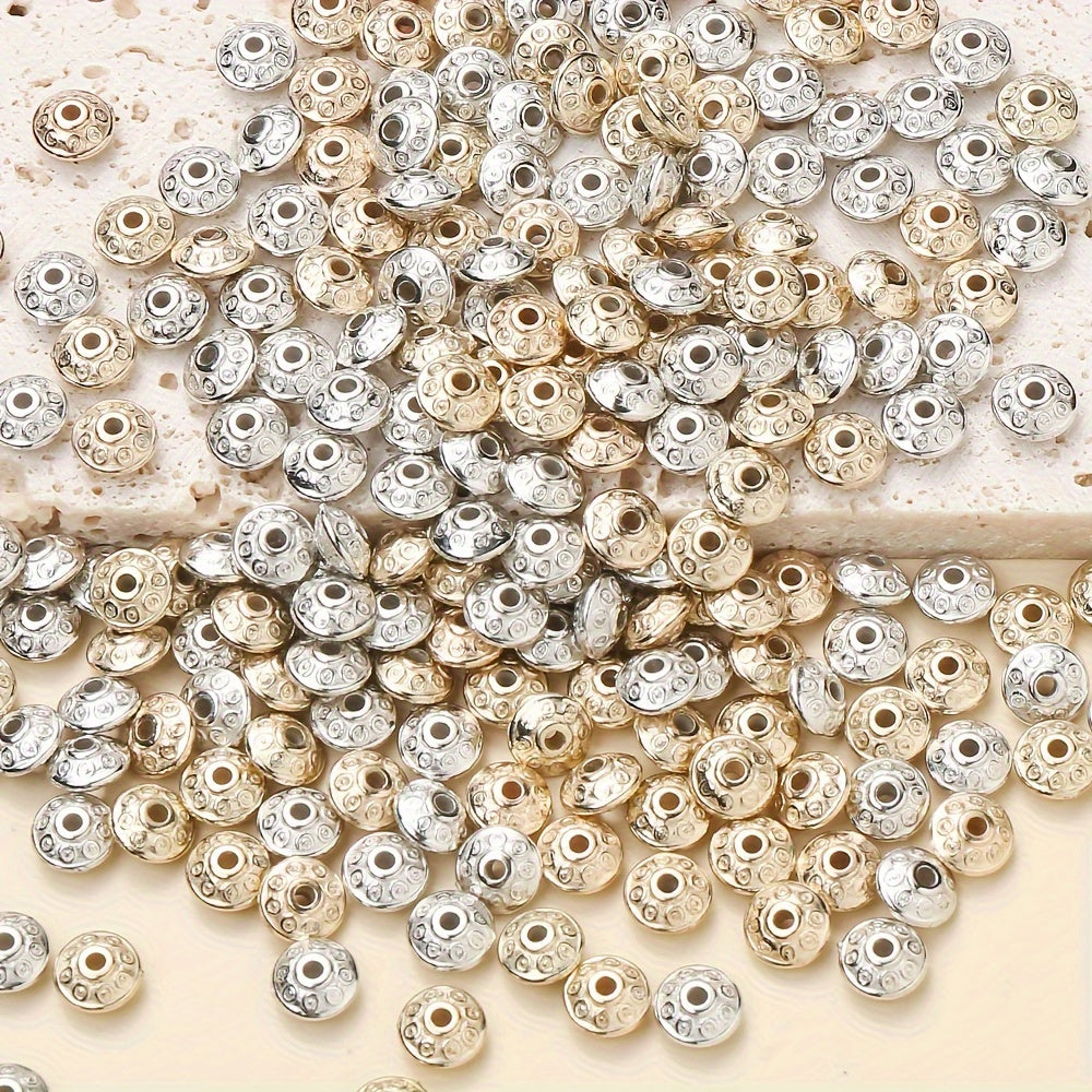 100 Pieces 6mm Oval Shaped CCB Beads for DIY Jewelry Making