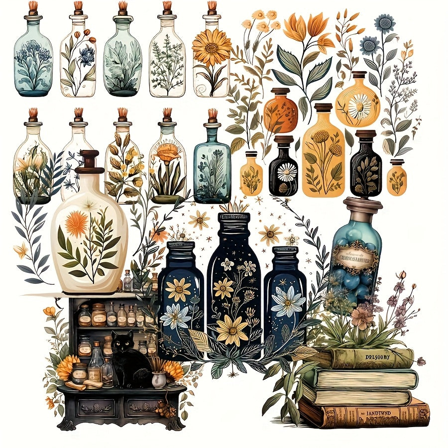 Forest Magical Herb Scrapbooking Kit With Crystal Cards