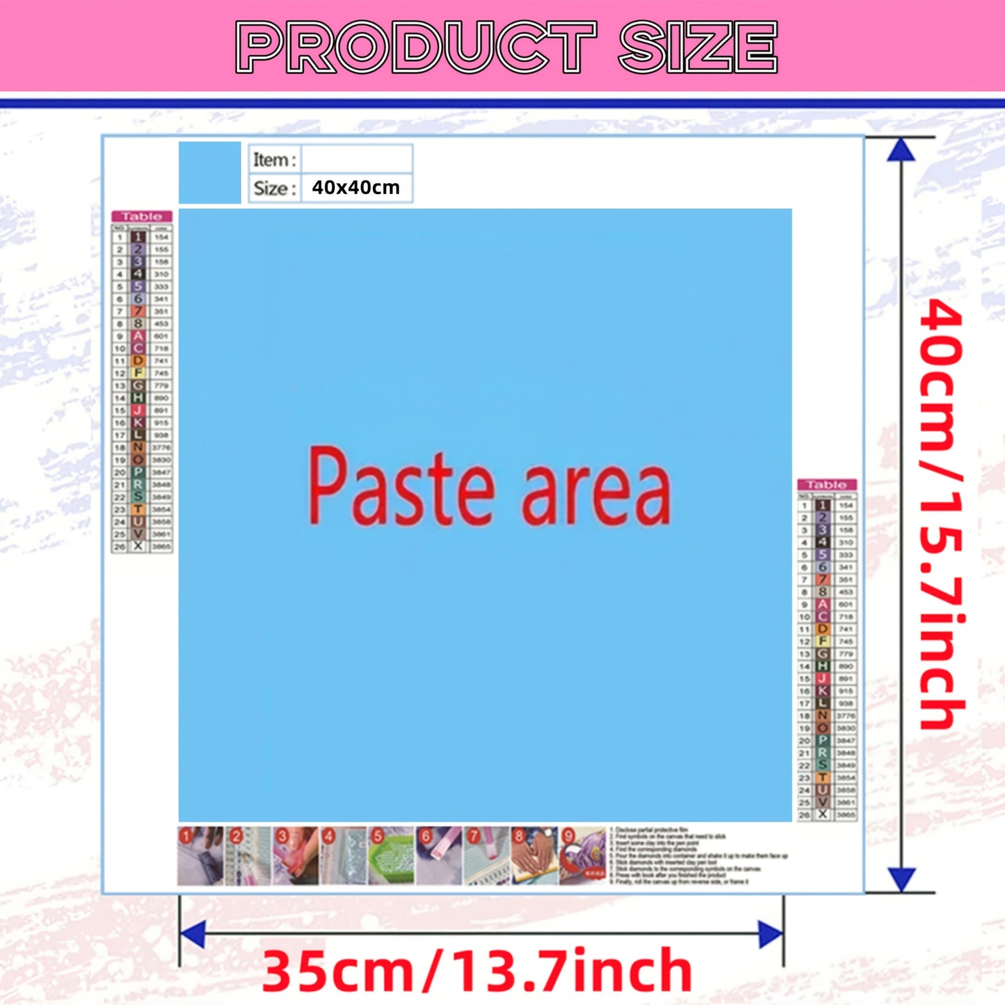 DIY 5D Full Diamond Painting Kit Little Girl Wall Art
