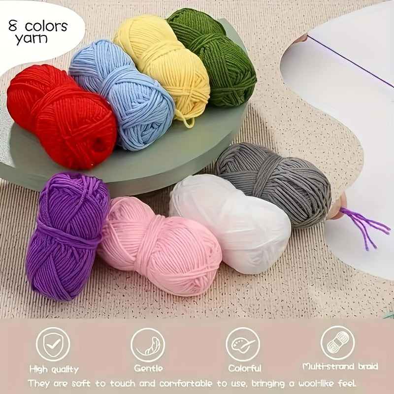 103 Beginner Crochet Kit With Yarn Hooks And Accessories