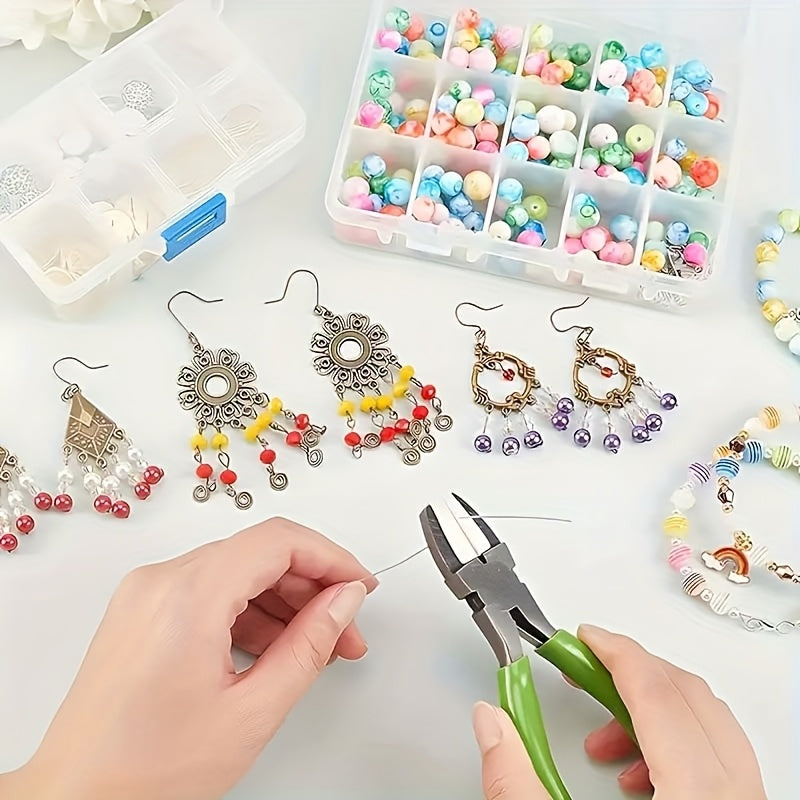 8Pcs Jewelry Pliers Set With Round Nose And Oblique Pliers