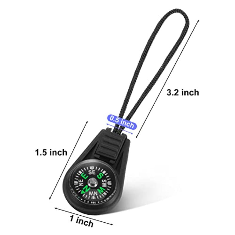 200 Pack Mini Survival Compass With Paracord Bracelet