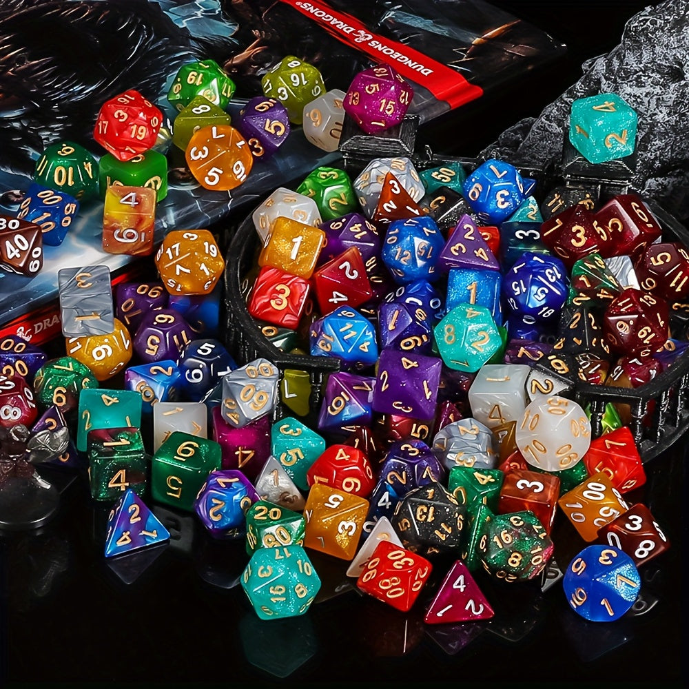 Halloween Gift 141pc Polyhedra Dnd Dice Set With Velvet Bag