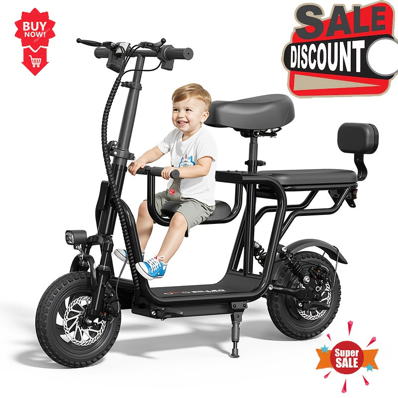 EILLEO 48V 500W Electric Scooter With Seat 20 Mile Range