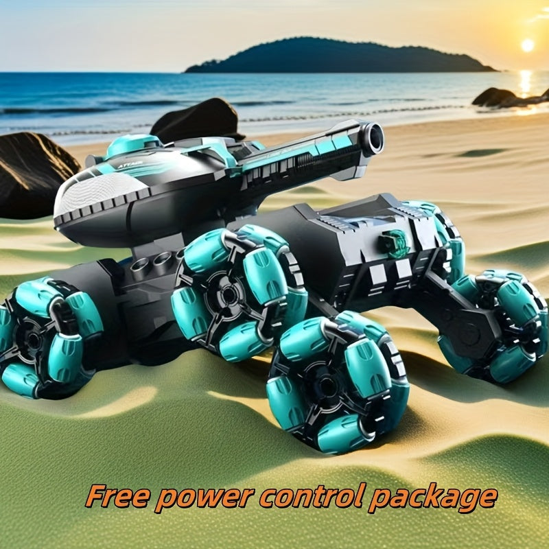 Upgraded 6 Wheel Drive Acrobatic Tank Toy for Kids