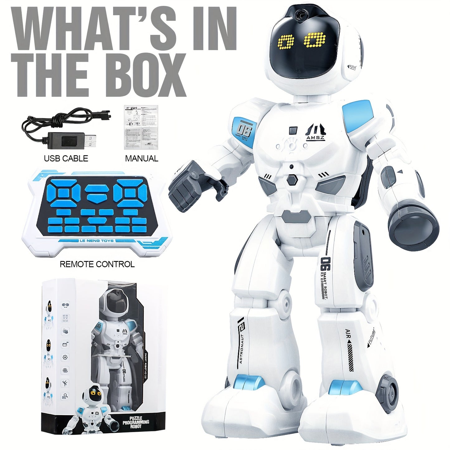Interactive Gesture Sensing RC Robot for Kids Ages 5-12