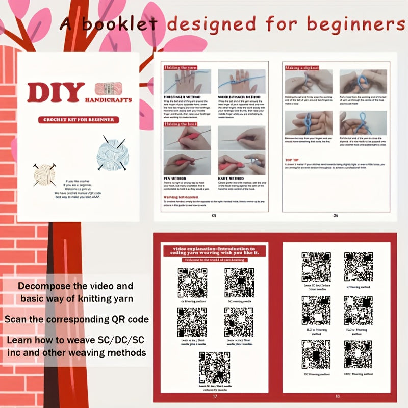 Beginner Crochet Kit With Animal Designs Instructions