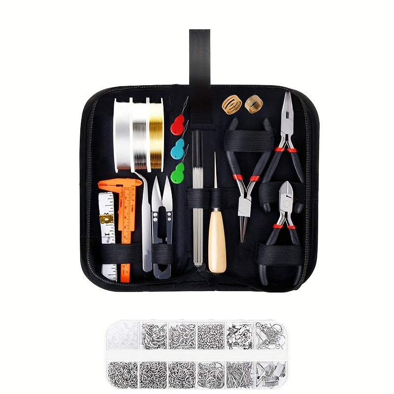 DIY Jewelry Making Kit 20 Pcs Beginners Storage Box Tools