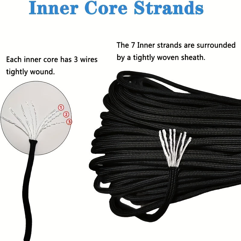 12 Color Nylon Rope Set 10.2 Ft Each For Bracelets Outdoor