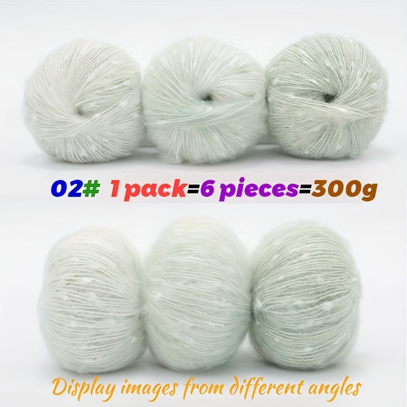 Charm Fairy Rainbow Gradient Yarn Blue Teal Ombre 300g