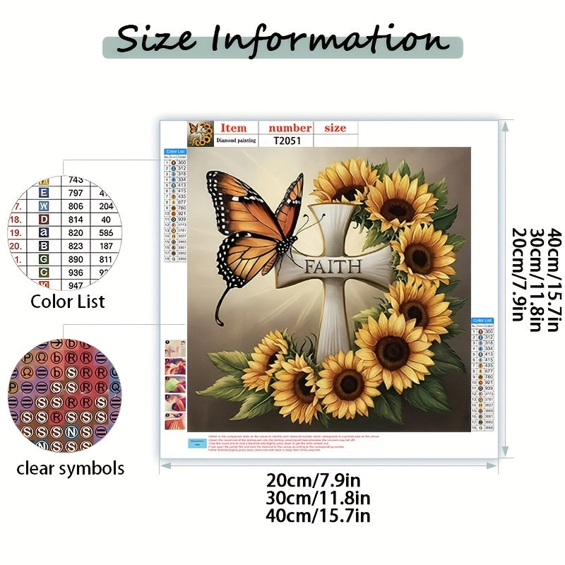 5D Butterfly Cross Diamond Art Painting Kit for Beginners