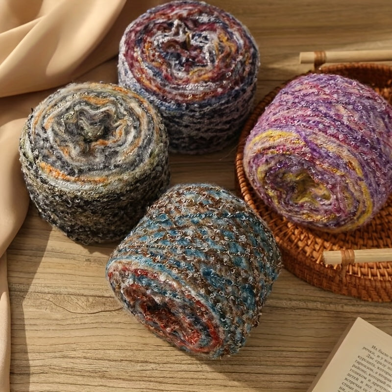 Rainbow Cake Yarn 50g Ball Beige Acrylic Knitting Crochet