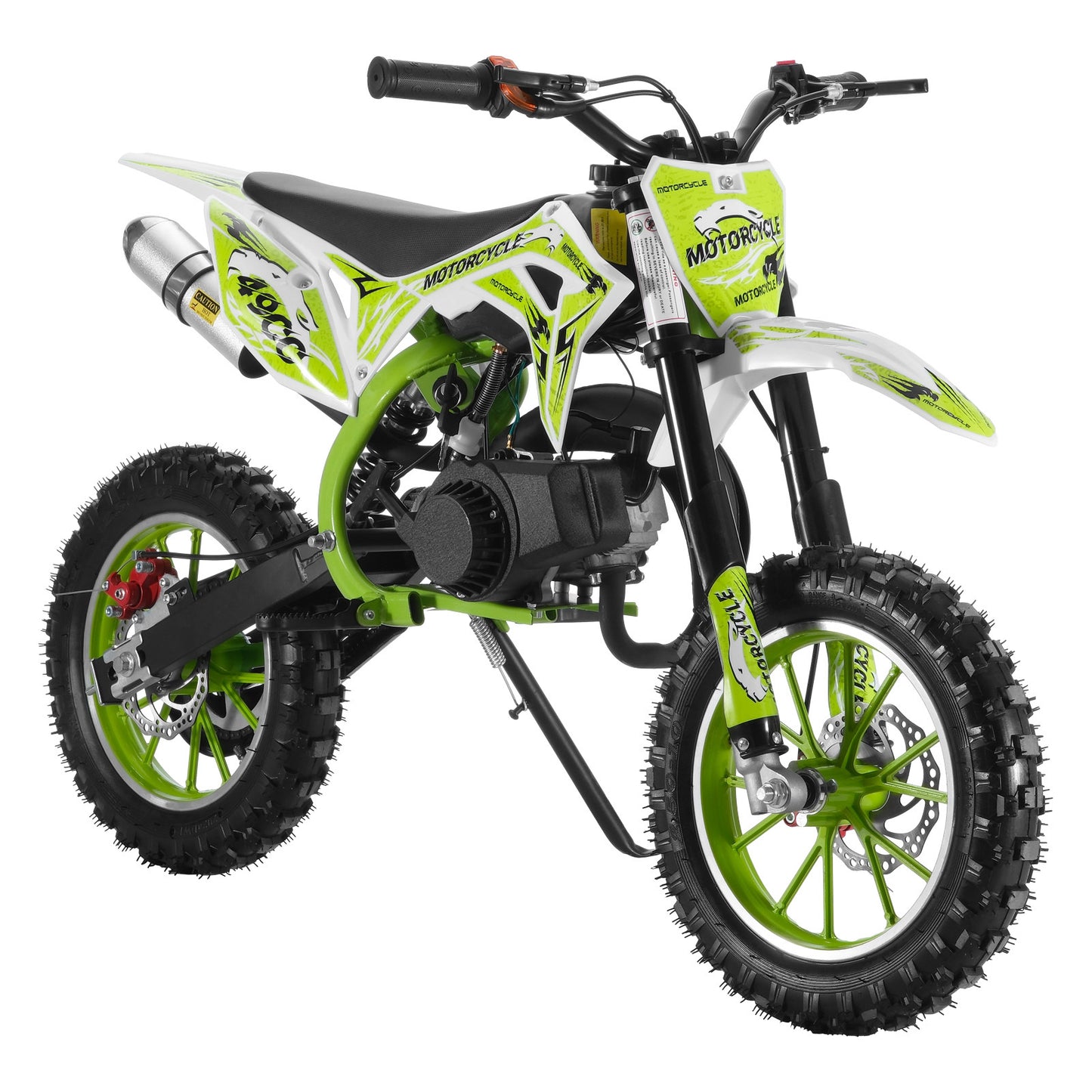 Gas-Powered Red 49cc 2-Stroke Kids Mini Motocross Bike