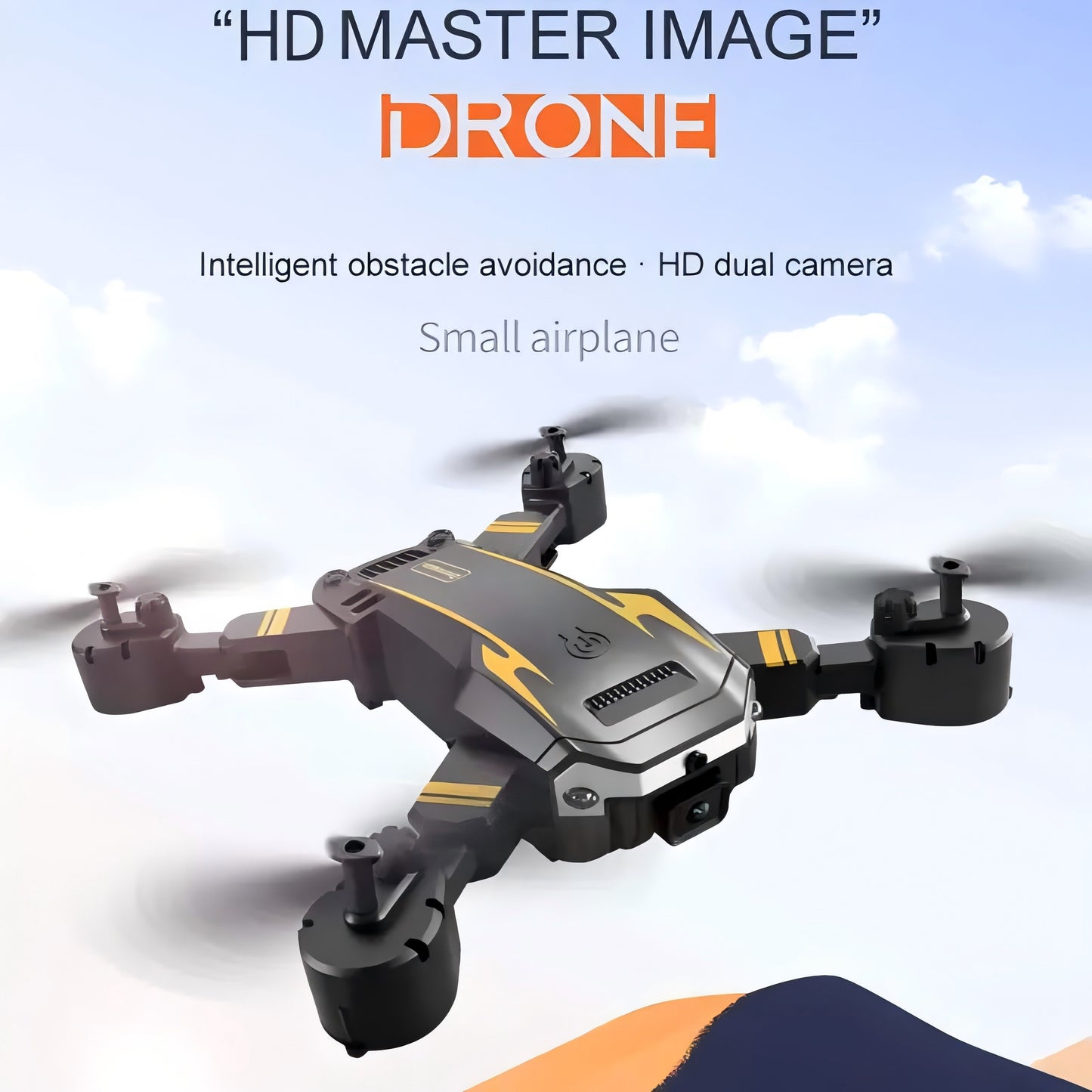 HD Dual Camera WiFi FPV Foldable Drone with 2 Batteries