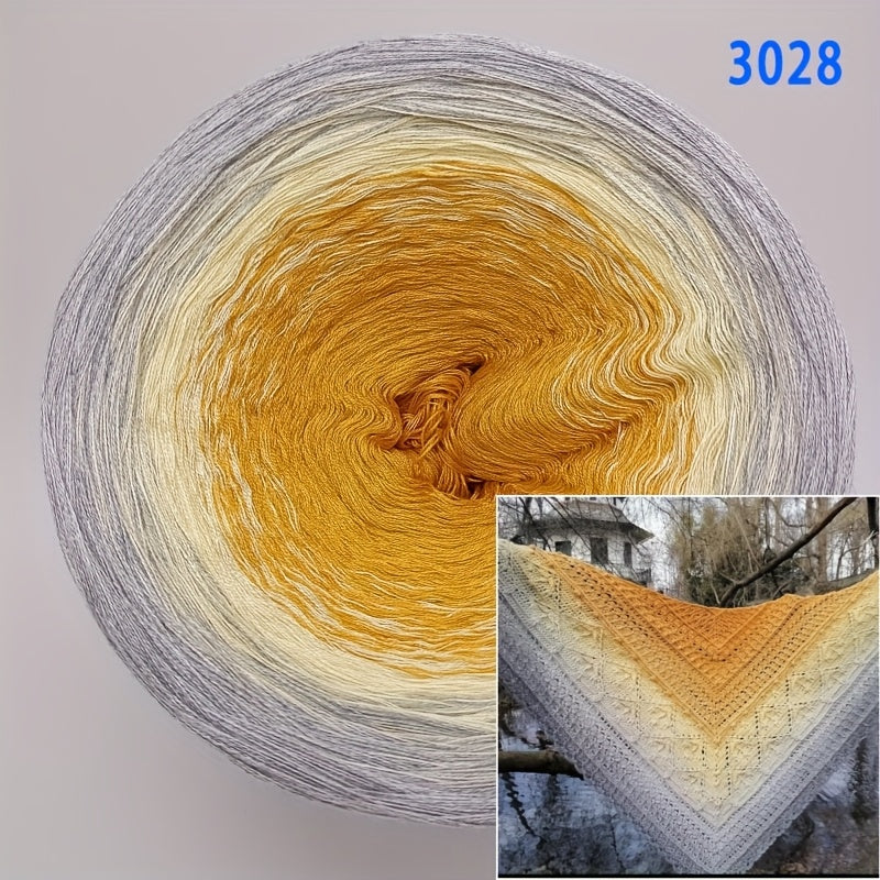 Hand Spun Gradient Cake Cotton Yarn Ombre 300g For Crochet