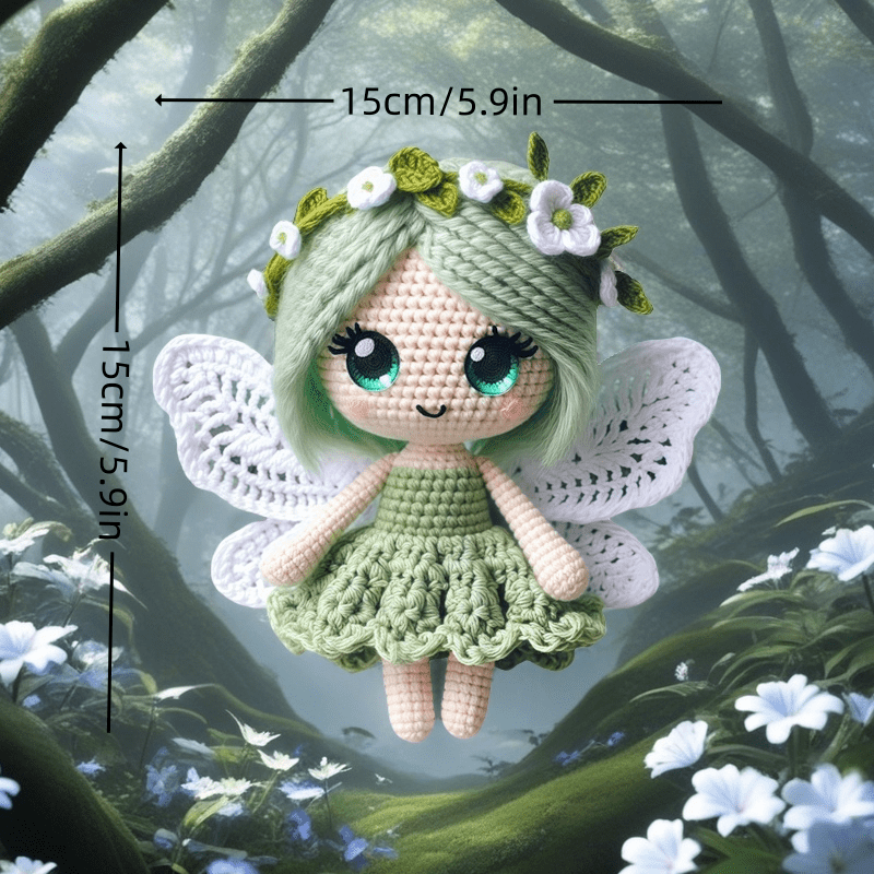 Butterfly Girl Crochet Doll Kit For Beginners Gift Set
