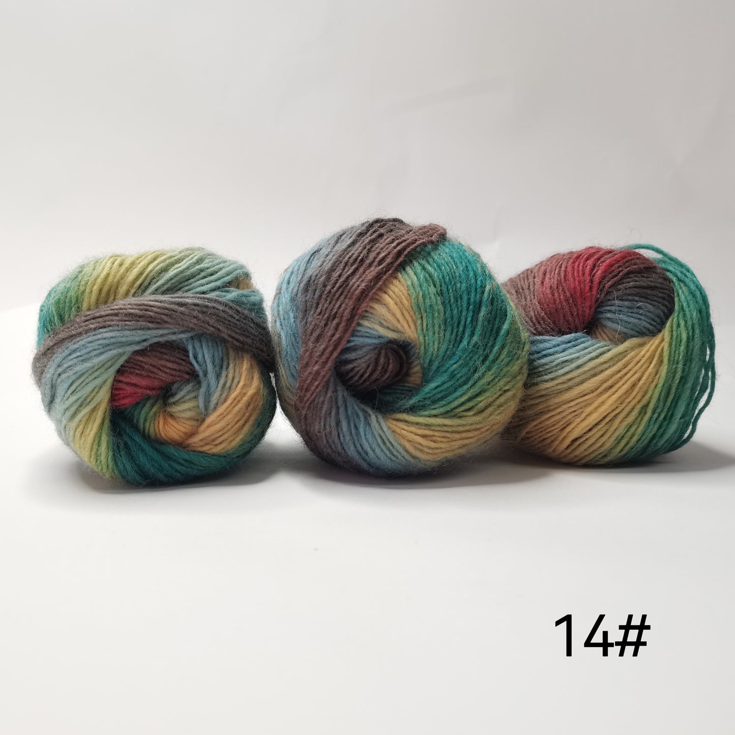 Rainbow Hand Spun 100 Percent Wool Yarn 3 Pack Knitting