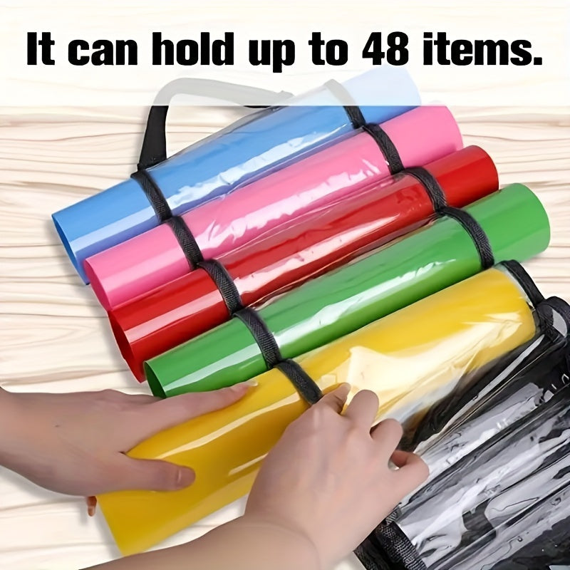 12/24/48 Compartment Wall-Mounted Vinyl Roll Storage Rack