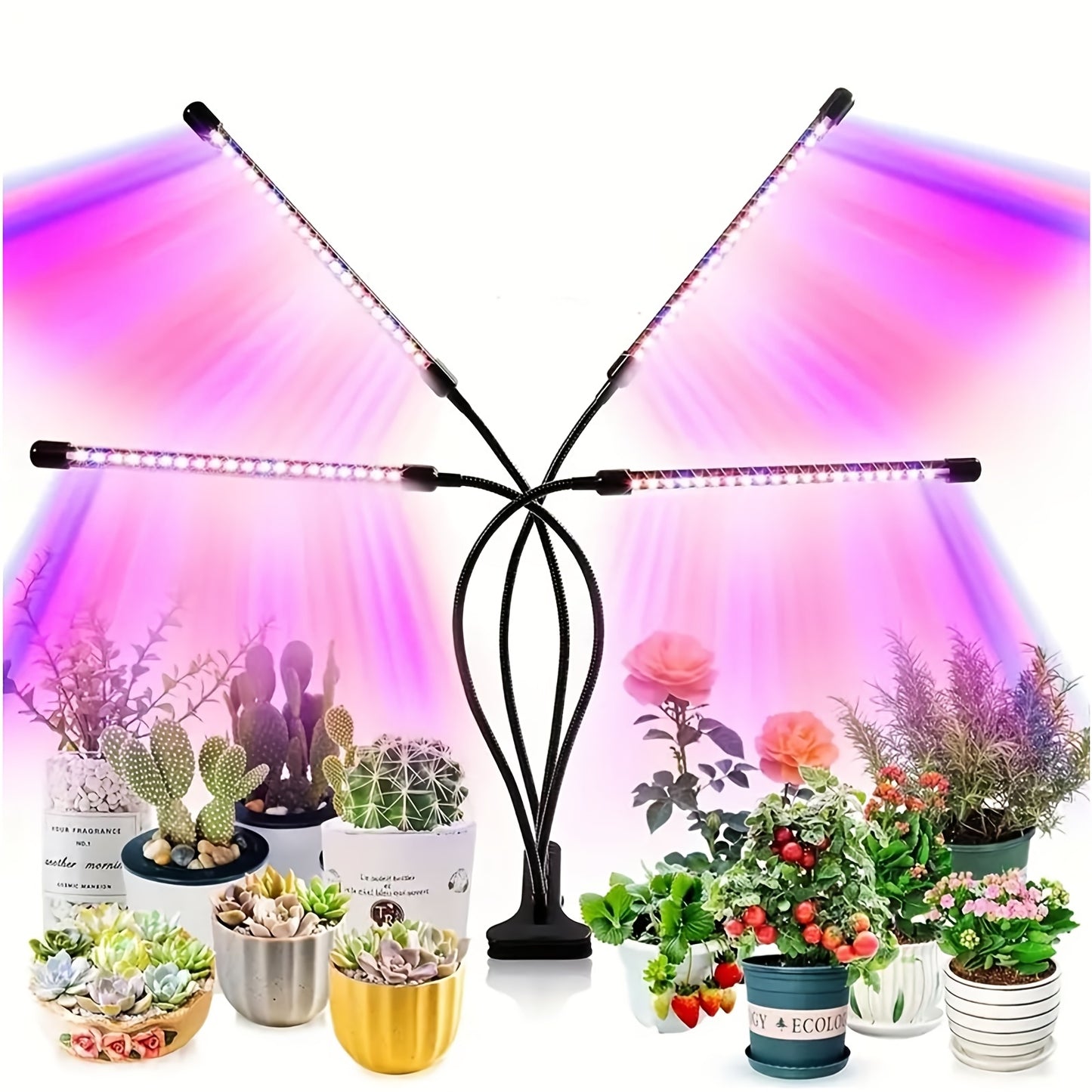 LED Plant Growth Light, Adjustable Indoor Lighting, 3 Modes