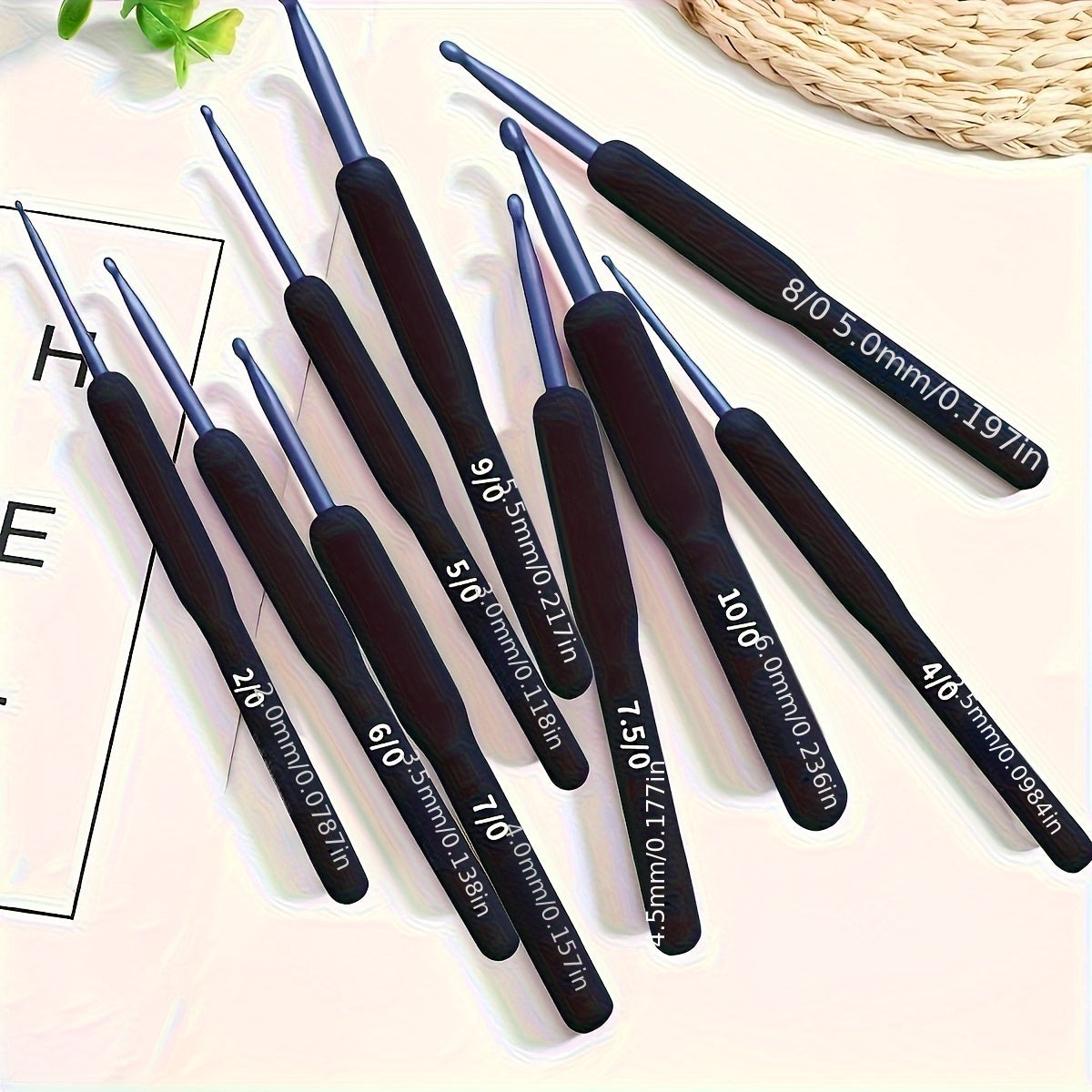 13pc Colorful Thread and Crochet Hook Set for DIY Crafts