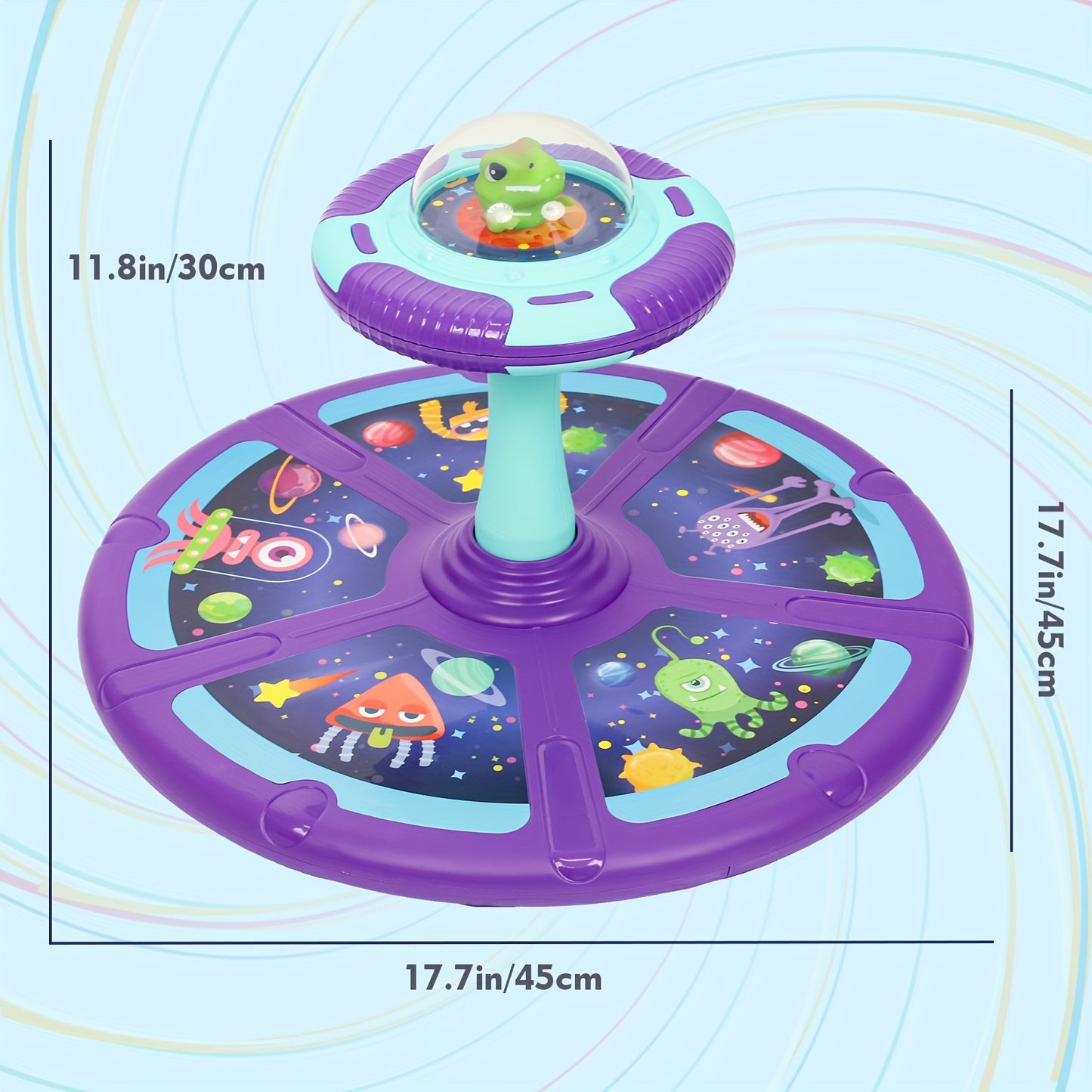 Sit And Spin Toddler Toy With Music LED Lights 360 Spin