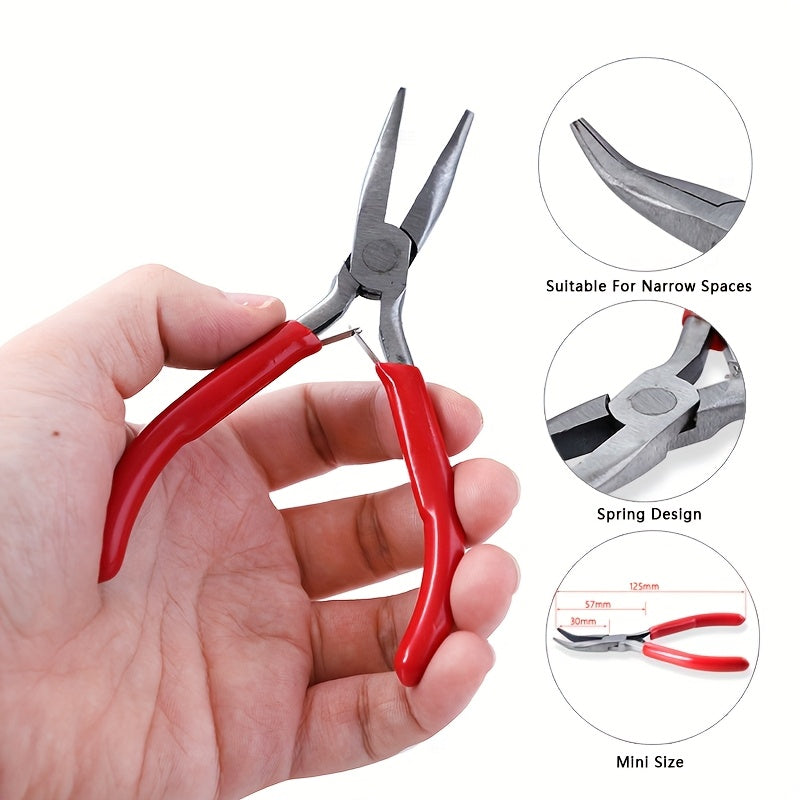 8Pcs Jewelry Pliers Set With Round Nose And Oblique Pliers