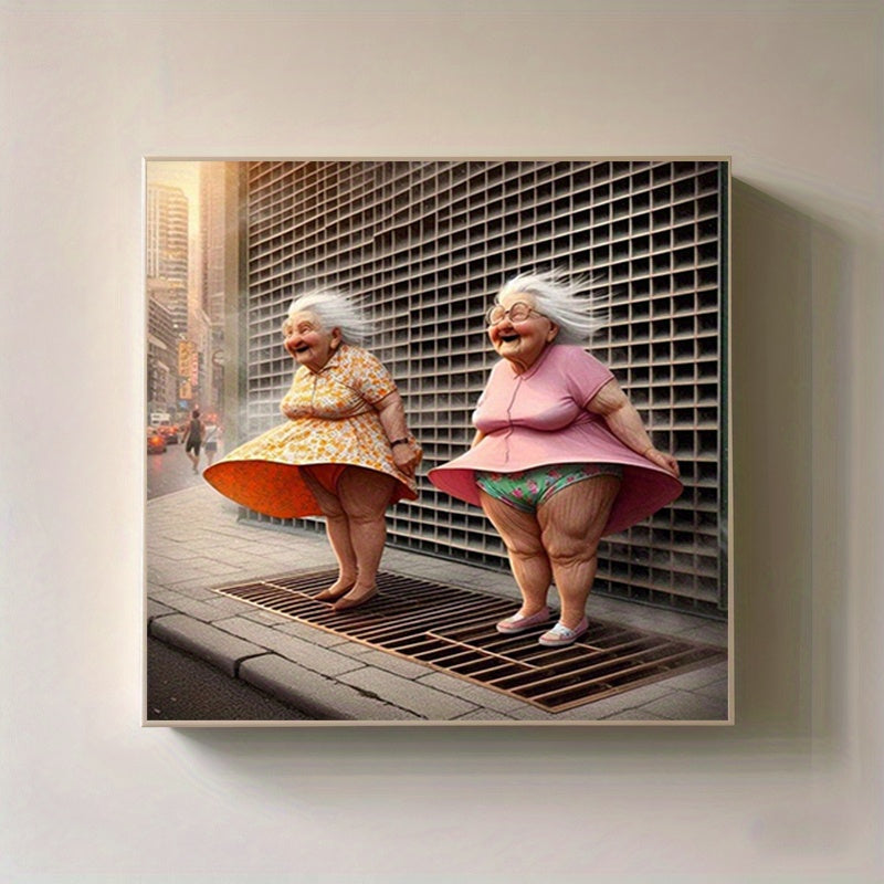 5D Diamond Painting Set DIY Happy Elderly Besties Wall Decor