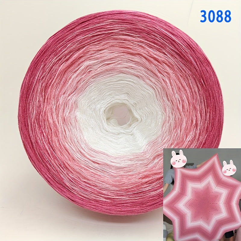 Hand Spun Gradient Cake Cotton Yarn Ombre 300g For Crochet