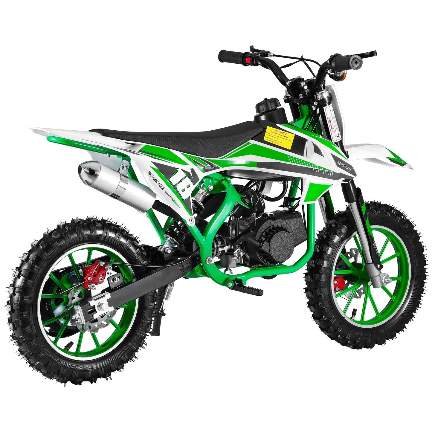Gas-Powered Red 49cc 2-Stroke Kids Mini Motocross Bike