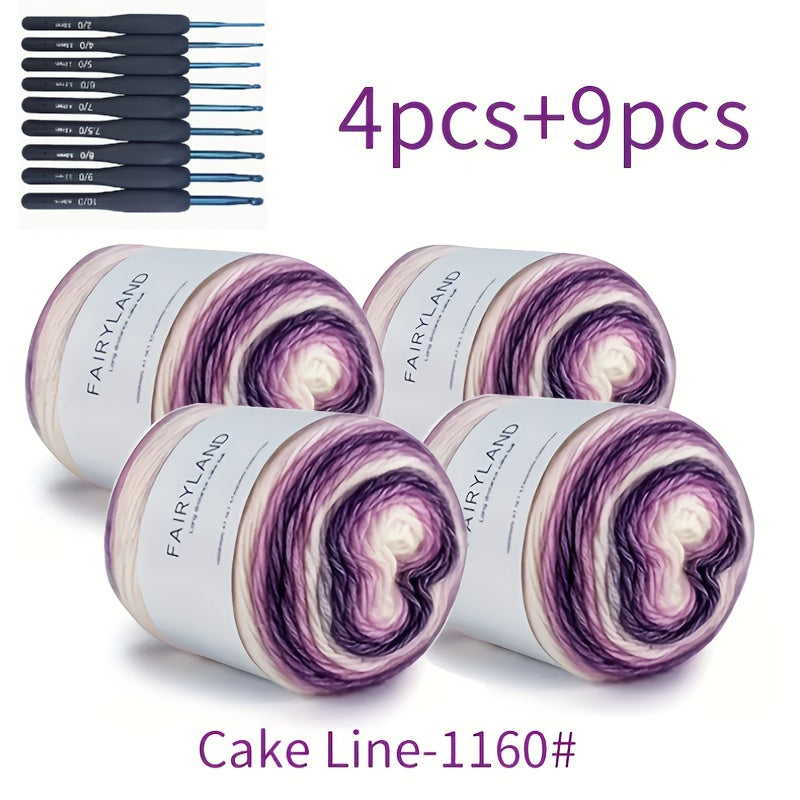 13pc Colorful Thread and Crochet Hook Set for DIY Crafts