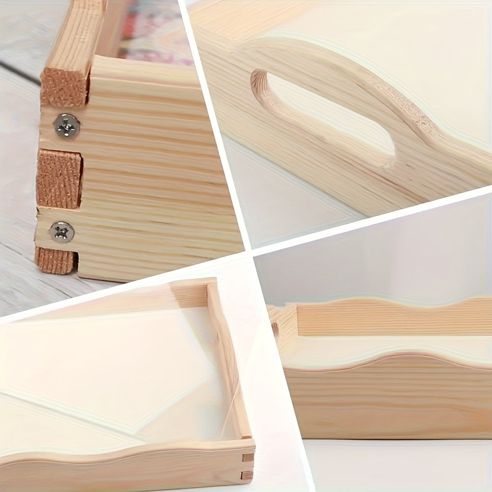 DIY Diamond Painting Wooden Food Tray Beach Daisy Kit