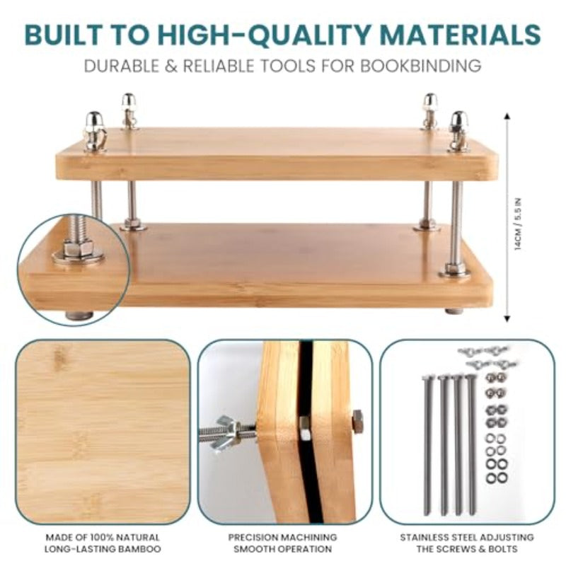67 Piece Book Binding Kit With Cutting Mat And Press System