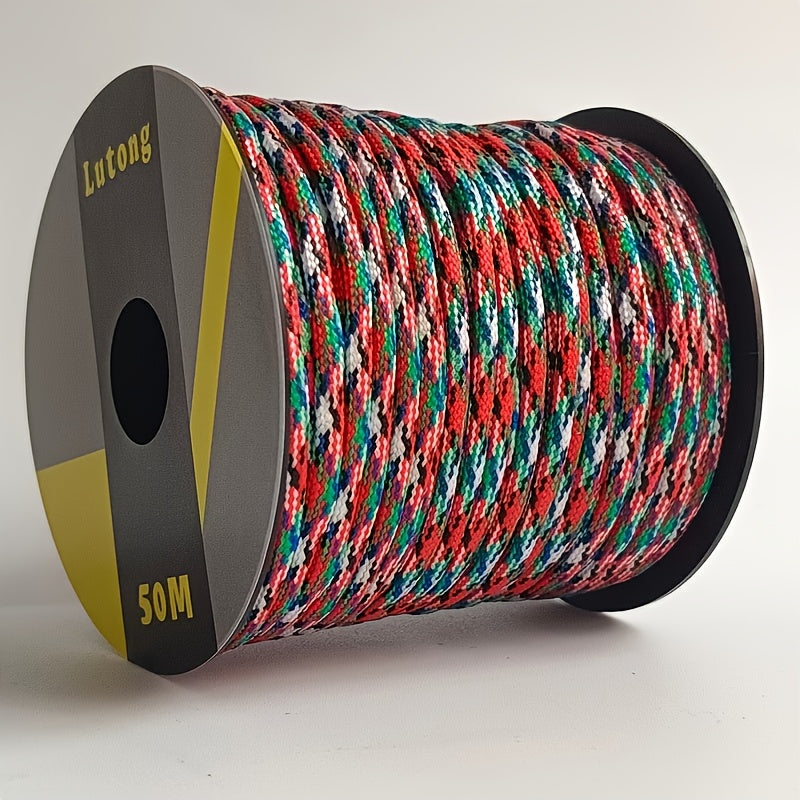 Nylon Rope 50m for Tent Rigging and Outdoor Adventures